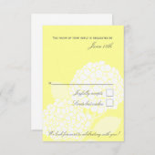 Bold Hydrangea RSVP-Karte RSVP Karte (Vorne/Hinten)