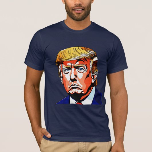 Bold & Iconic Donald Trump Graphic T-Shirt (Vorderseite)