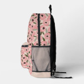 Bold Inky Floral Pattern | Hand-Drawn Botanical Bedruckter Rucksack (Rechts)