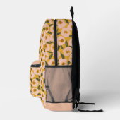 Bold Inky Floral Pattern | Hand-Drawn Botanical Bedruckter Rucksack (Rechts)