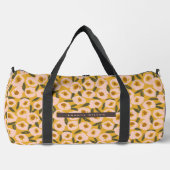Bold Inky Floral Pattern | Hand-Drawn Botanical Duffle Bag (Vorderseite)