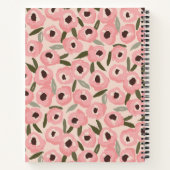 Bold Inky Floral Pattern | Hand-Drawn Botanical Notizblock (Rückseite)