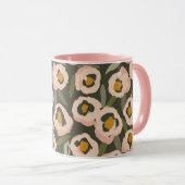 Bold Inky Floral Pattern | Hand-Drawn Botanical Tasse (VorderseiteRechts)