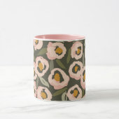 Bold Inky Floral Pattern | Hand-Drawn Botanical Tasse (Zentrum)