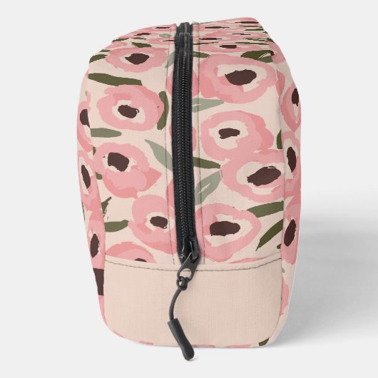 Bold Inky Floral Pattern | Hand-Drawn Botanical Waschbeutel (Rechts)