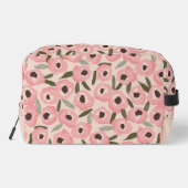 Bold Inky Floral Pattern | Hand-Drawn Botanical Waschbeutel (Rückseite)