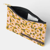 Bold Inky Floral Pattern | Hand-Drawn Botanical Zubehörtasche (Offen)