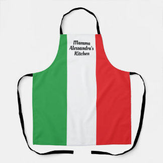 Bold Italian Flag of Italy Personalized Apron Schürze