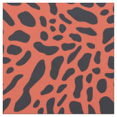 Bold jaguar print - schwarz und rot stoff (Nahaufnahme)