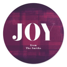 Bold Joy Lila Chalk Weihnachtsaufenthalt Sticker