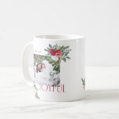 Bold Joyful Florals Foto Holiday Card Kaffeetasse (Vorderseite Links)
