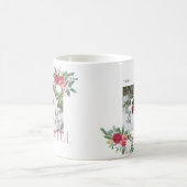 Bold Joyful Florals Foto Holiday Card Kaffeetasse (Mittel)