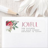 Bold Joyful Florals Rot und Grün (Insitu)