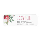 Bold Joyful Florals Rot und Grün (Vorne)