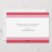 Bold Joyful Whimsical Typografy Christmas Foto Feiertagskarte (Rückseite)