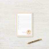 Bold Kawaii Personalizable Zurück zur Schule Post-it Klebezettel (Auf Schreibtisch)