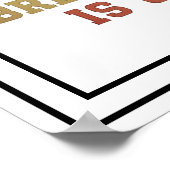 Bold Keep Believing Your Breakthrough Is Coming Poster (Ecke)