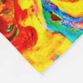 Bold Lava Colors Abstract Design Fleecedecke (Ecke)