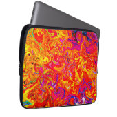 Bold Lava Colors Abstract Design Laptopschutzhülle (Vorne Rechts)
