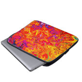 Bold Lava Colors Abstract Design Laptopschutzhülle (Vorne Knopf)