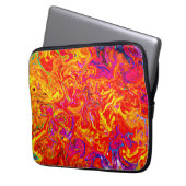 Bold Lava Colors Abstract Design Laptopschutzhülle (Vorderseite Links)