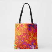 Bold Lava Colors Abstract Design Tasche (Vorderseite)