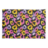 Bold Leopard Animal Print Retro Glam Chic Kissenbezug (Rückseite)