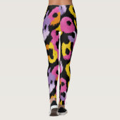 Bold Leopard Muster Retro Glam y2k Stilvoll Leggings (Rückseite)