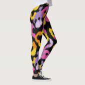 Bold Leopard Muster Retro Glam y2k Stilvoll Leggings (Rechts)