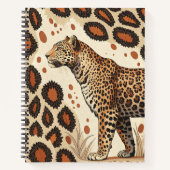 Bold Leopard Print Notebook Notizblock (Vorderseite)