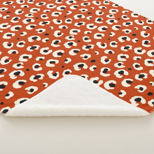 Bold Leopard Print Sherpadecke (3/4)
