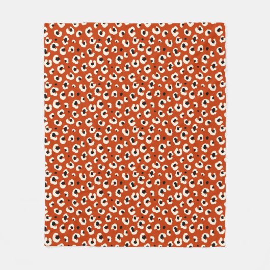 Bold Leopard Print Stilvolle Animal Fleece Blanket (Vorderseite)
