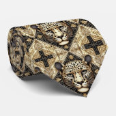Bold Leopard Tie | Masculine Men's Fashion Krawatte (Gerollt)