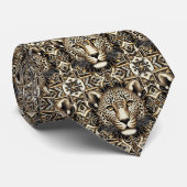 Bold Leopard Tie | Masculine Men's Fashion Krawatte (Gerollt)