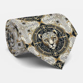 Bold Leopard Tie | Masculine Men's Fashion Krawatte (Gerollt)