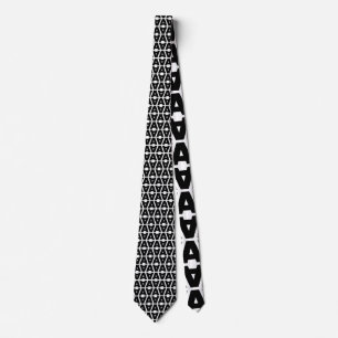 Bold Letter A Pattern Alphabet Krawatte
