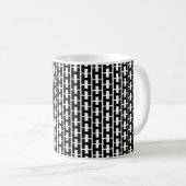 Bold Letter H Pattern Alphabet Kaffeetasse (VorderseiteRechts)