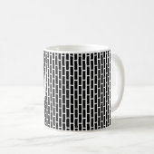 Bold Letter I Muster Alphabet Kaffeetasse (VorderseiteRechts)