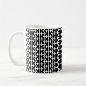 Bold Letter K Pattern Alphabet Kaffeetasse (Links)