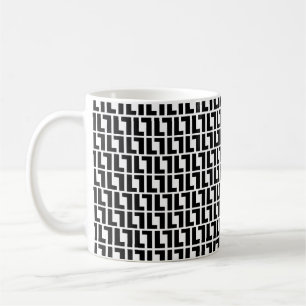 Bold Letter L Pattern Alphabet Kaffeetasse
