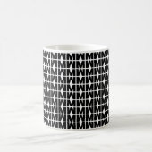 Bold Letter M Muster Alphabet Kaffeetasse (Mittel)