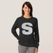 Bold Letter S Alphabet Characters Big Font Capital T-Shirt (Vorne ganz)