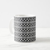 Bold Letter U Pattern Alphabet Kaffeetasse (Vorderseite Links)