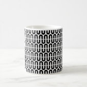 Bold Letter U Pattern Alphabet Kaffeetasse (Mittel)