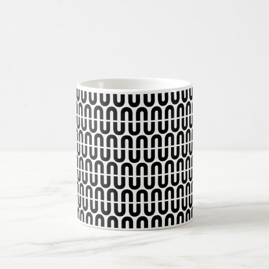 Bold Letter U Pattern Alphabet Kaffeetasse (Mittel)