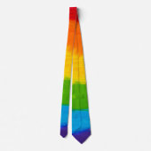 Bold LGBT Pride Rainbow Necktie - Ölmalerischer St Krawatte (Rückseite)