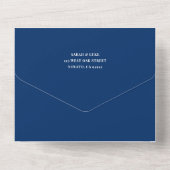 BOLD LIEBE Wedding Navy Blue - Es wird episch sein All In One Einladung (Rückseite)