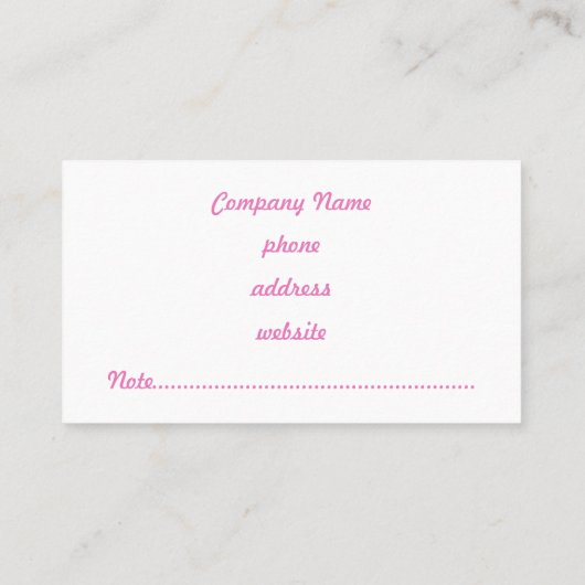 Bold Lilac Gingham Business Card Visitenkarte (Rückseite)