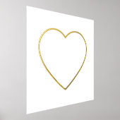 Bold Line Gold Heart Foliendrucke (Ablage )