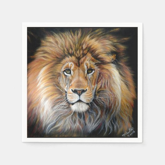 BOLD LION Paper Napkins Serviette (Vorderseite)